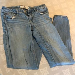Hollister light blue skinny jeans size 3